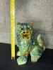Glazed Ceramic Foo Dog Guardian Lion in Sancai-Style - 5
