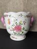 Chinese Famille Rose-Style Porcelain Planter with Floral Decoration