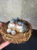 Melco Bluebird Nest and Sleeping Rabbit Figurines - 4