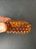 Amber Glass Hobnail-Style Ashtray or Trinket Dish - 3