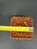 Amber Glass Hobnail-Style Ashtray or Trinket Dish - 5