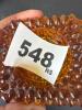Amber Glass Hobnail-Style Ashtray or Trinket Dish - 6