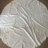 Embroidered Round Tablecloth With Floral Design - 4