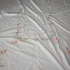 Embroidered Round Tablecloth With Floral Design - 5