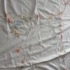 Embroidered Round Tablecloth With Floral Design - 6