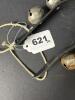 Antique Sleigh Bells on Leather Strap - 7