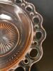 Pink Depression Glass Bowl With Open Lace Rim - 5