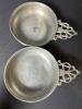 Pair of Small Towle Pewter Bowls with Ornate Handles - 2
