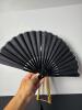 Handheld Folding Fan With Cherry Blossom and Geisha Motif - 5