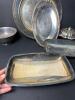 Silver-Plated Serving Trays and Bowls, Chippendale and Gorham - 5