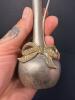 Metal Bud Vase With Ribbon Motif - 2