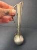 Metal Bud Vase With Ribbon Motif - 4