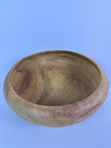 Large Turned Wood Bowl