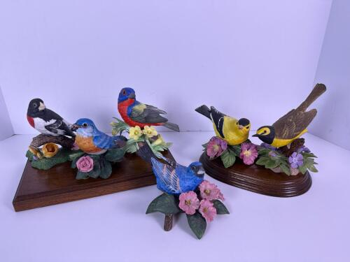 Lenox Fine Porcelain Painted Bunting Figurine