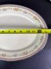 Porcelain Dinnerware Set, Floral and Geometric Border, Silver Trim - 7