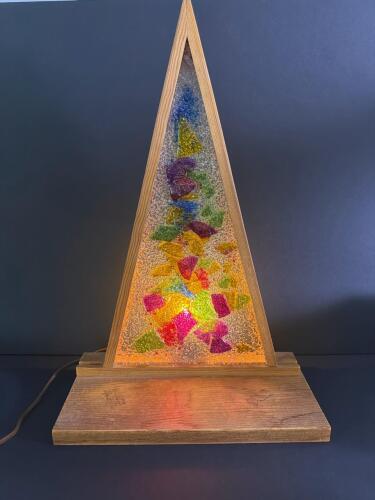 Mosaic Triangle Table Lamp