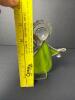 Stained Glass Angel Figurine with Metal Halo and Bell - 7
