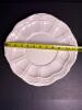 White Ceramic Lidded Tureen with Eagle Finial and Underplate - 2
