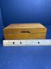 Wooden Wind-Up Music Box with Glass Viewing Panel - 4