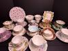 Assorted English Bone China Teacups, Saucers and Plates
