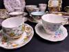 Assorted English Bone China Teacups, Saucers and Plates - 17
