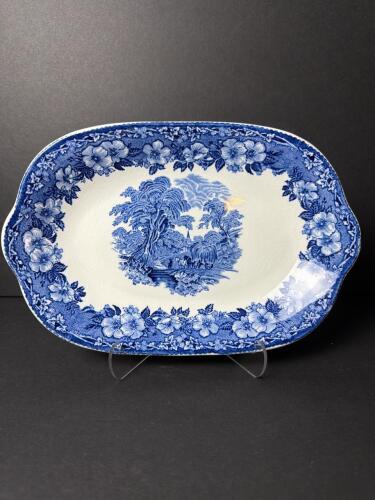 Enoch Wedgwood Woodland Blue and White Transferware Platter