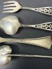 Sterling Silver Baby Cup with Four Assorted Baby Spoons and Fork - 6