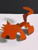 Metal Cat Sculpture From a '67 Chevy Truck by Artist Katz
