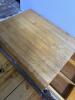 Butcher Block Cutting Board, Rolling Pin and Pestals - 3