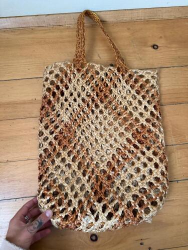 Handwoven Jute Net Tote Bag
