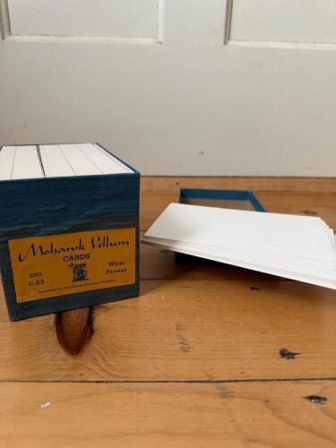 Mohawk Vellum White Paneled Cards in Box