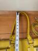 Cleo & Patek Yellow Leather Satchel Bag - 7