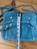 Botkier Blue Leather Crossbody Bag with Chain Strap - 7