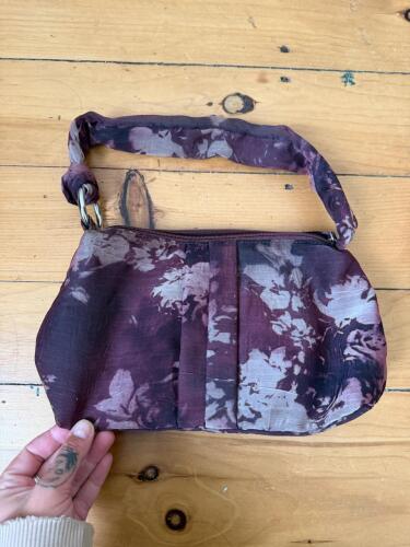 Nine West Purple Floral Pattern Shoulder Bag