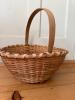 Handwoven Basket with Bentwood Handle - 2
