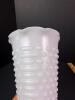 Milk Glass Hobnail Vase with Scalloped Rim - 2