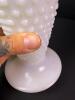 Milk Glass Hobnail Vase with Scalloped Rim - 4