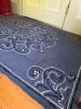 Trans-Ocean Everywear Blue Scroll Pattern Indoor Outdoor Rug
