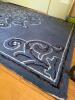 Trans-Ocean Everywear Blue Scroll Pattern Indoor Outdoor Rug - 2