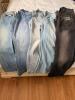 Assorted Women's Denim Jeans and Pants in Various Washes
