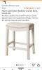 Brand New Adrien Saddle Counter Stool Oak Brushed Finish Natural Fabric