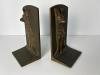 Pair of Cast Iron Dog Motif Bookends in Early 20th Century Style