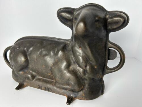Vintage Cast Iron Lamb Cake Mold No. 866