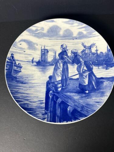 Villeroy & Boch Blue Transferware Plate With A Dutch Scene
