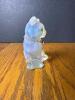 Fenton Hand Painted Opalescent Glass Cat Figurine - 4