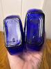 Pair of Cobalt Blue Glass Violin-Shaped Bottles - 4