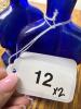 Pair of Cobalt Blue Glass Violin-Shaped Bottles - 5