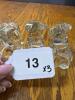 Glass Dog Figurines in Sitting Pose - 5