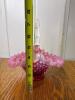 Pink Opalescent Hobnail Art Glass Basket With Clear Handle - 2