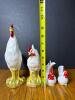 Porcelain Chicken Figurines in the Manner of Vinton and Japan - 2